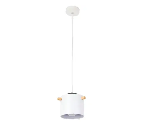 Svietidlá  Luster na lanku BODO 1xE27/60W/230V biela MD17082-1M