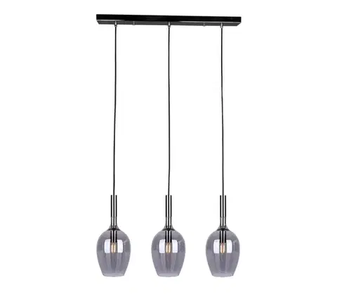Svietidlá  Luster na lanku LUGANO 3xE14/40W/230V šedá ML8814