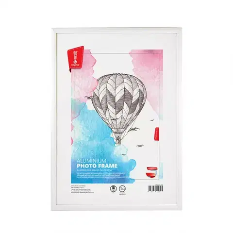 Dekorácie a bytové doplnky Fotorámik hliníkový biely 21x29,7