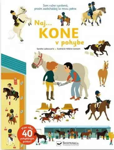 Leporelá, krabičky, puzzle knihy Naj... KONE v pohybe - Sandra Laboucarie