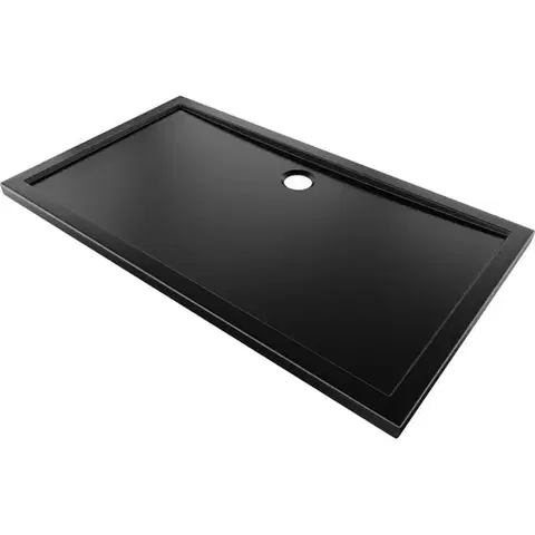 Vane MEXEN - Flow sprchová vanička obdĺžniková slim 80 x 160, čierna mat 46R708016
