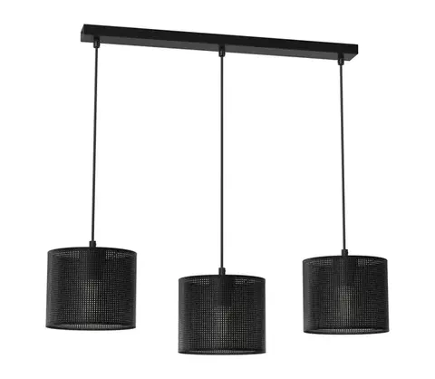 Svietidlá  Luster na lanku LOFT SHADE 3xE27/60W/230V čierna 5239