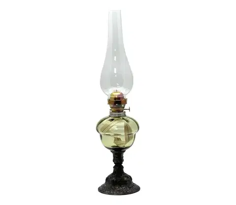 Lampy Floriánova huť Petrolejová lampa BARBORA 54 cm lesná zelená 210-0901-0000-12-00-000