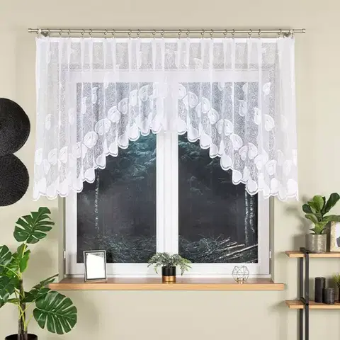 Záclony do obývačky Žakárová záclona Nora 023097 350x180 cm