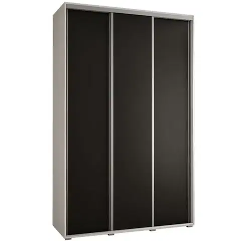 Šatníkové skrine Skriňa 45 Canaris 1 170 biela/čierna/silver