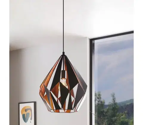Svietidlá Eglo 49878 - Závesné svietidlo CARLTON 1 1xE27/60W/230V 49878
