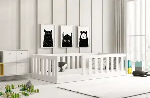 Postele BMS Detská jednolôžková posteľ BELLA SIMA  | 80 x 160 cm Farba: Biela