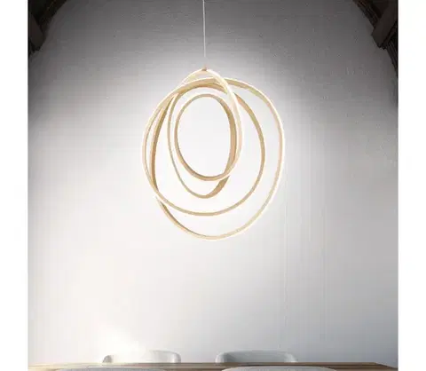 Svietidlá Ondaluce - LED stmievateľný luster na lane GOLDEN LED/50W/230V pr. 50 cm zlatý SO.GOLDEN/50