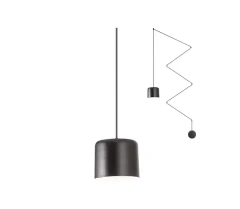 Svietidlá Redo 01-1822 - Luster na lanku DODO 1xE27/15W/230V pavúk čierna 01-1822