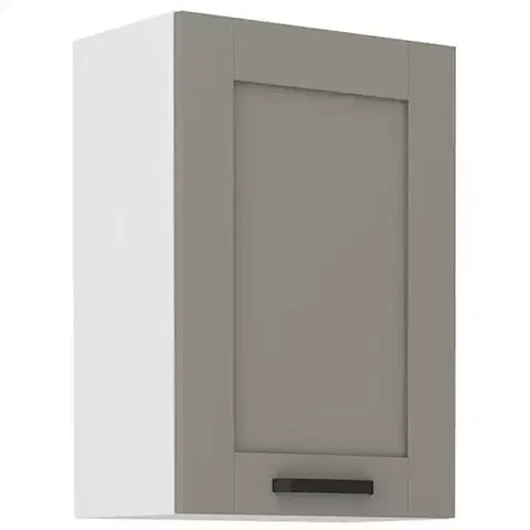 Kuchynské skrinky visiace Kuchynská skrinka Luna claygrey/biela 50G-72 1F