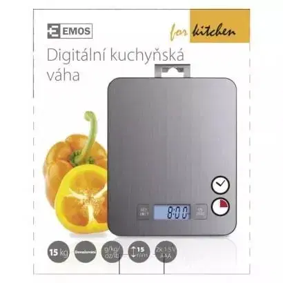 Kuchynské váhy EMOS VÁHA KUCHYNSKÁ EV023 STRIEBOR.