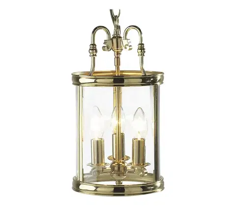 Svietidlá Där Lighting Där Lighting LAM0340 - Luster na reťazi LAMBETH 3xE14/60W/230V mosadz LAM0340