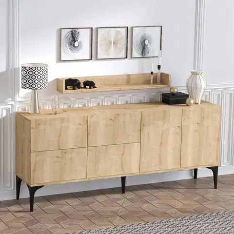 Komody Konzolový stolík Stella - Sapphire Oak
