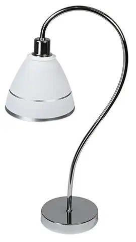 Stolové lampy Nočné svetlo Elf chróm/biele