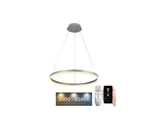 Svietidlá  LED Stmievateľný luster na lanku LED/42W/230V 3000-6500K + diaľkové ovládanie J4308/S