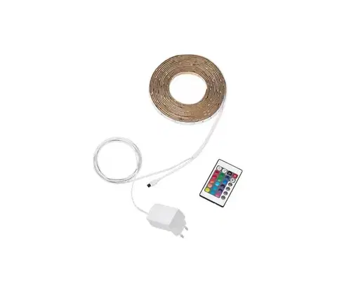 LED osvetlenie Philips - LED RGB stmievateľný pás 5m LED/12W/230V + diaľkové ovládanie 8720169309869