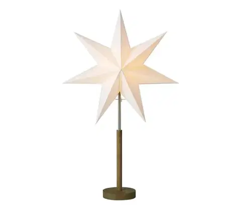 Vianočné dekorácie Markslöjd 706214- Vianočná dekorácia. SPERANZA 1xE14/6W/230V priemer 45 cm borovica/krémová. 706214