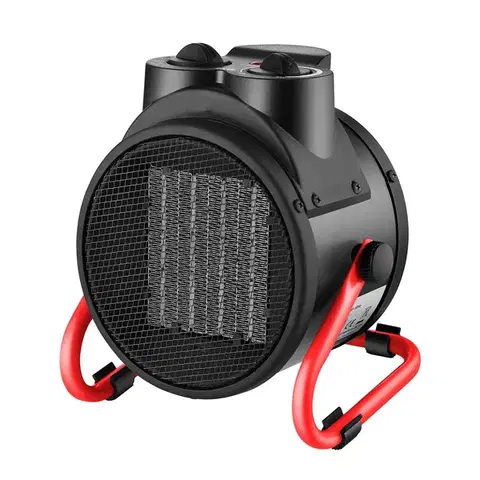 Teplovzdušné ventilátory NABBI NB-03R 3000 W dielenský elektrický ohrievač čierna / červená