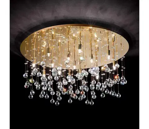 Svietidlá Ideal Lux - LED Krištáľové stropné svietidlo MOONLIGHT 15xG9/3W/230V pr. 80 cm zl 082790