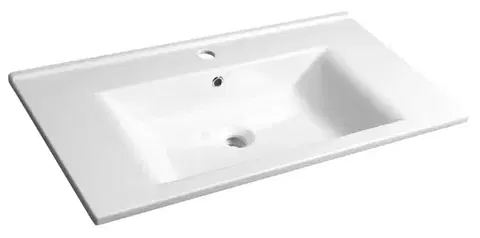 Umývadlá AQUALINE - ZUNO 85 keramické umývadlo nábytkové 85x45cm, biela 9085