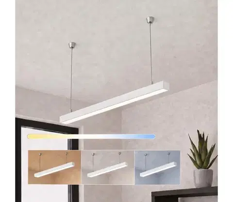 Svietidlá BRILAGI - FULLDAY LED závesné svietidlo 20/30/40W/230V 2700/4000/6000K 120cm biela 1xBG47312CCT_PW