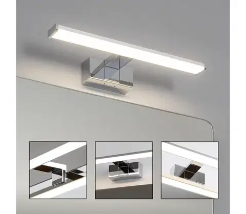 Kúpeľňové zrkadlá BRILAGI - LED kúpeľňové osvetlenie zrkadla VESTRA LED/8W/230V 40 cm IP44 chróm FG-M1-C02-400-CHR
