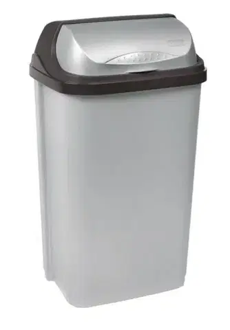 Odpadkové koše Kinekus Kôš na odpad zasúvací 50l, plastový, RASMUS roll top, sivý