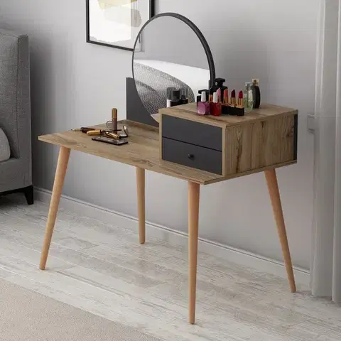 Toaletné Toaletný stolík Angel - Anthracite