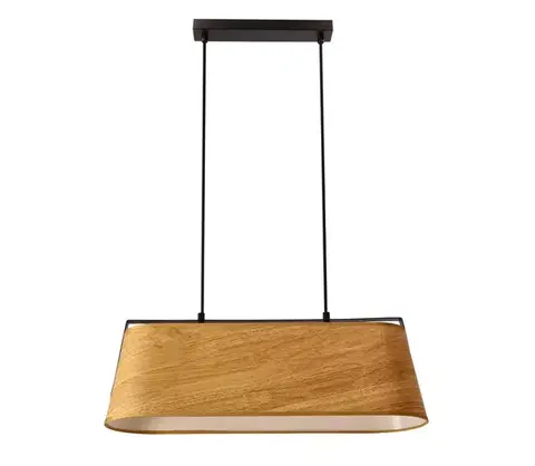 Svietidlá  Luster na lanku MILBURY 2xE27/40W/230V hnedá 32-38289