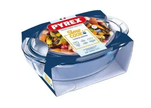 Pekáče a zapekacie misy PYREX Misa zapekacia oválna s pokrievkou, 33x20x13cm, 3,1L+1L, sklo číre PYREX
