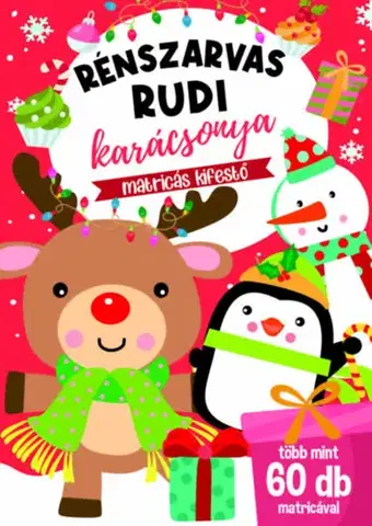 Pre deti a mládež - ostatné Rénszarvas Rudi karácsonya - Matricás kifestő