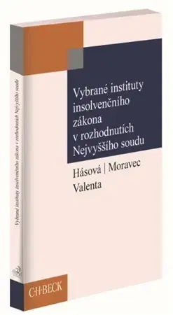 Právo ČR Vybrané instituty insolvenčního zákona v rozhodnutích Nejvyššího soudu - Tomáš Moravec,Jiřina Hásová,Petr Valenta