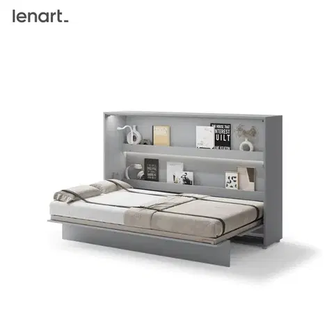 Postele Dig-net nábytok Sklápacia posteľ Lenart BED CONCEPT BC-05 sivá | 120 x 200 cm