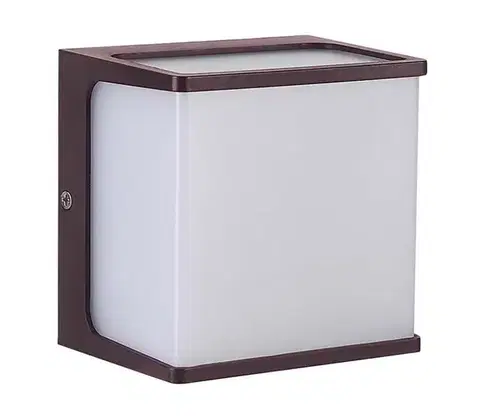Svietidlá  LED Vonkajšie nástenné svietidlo LED/8W/230V IP65 3000K hnedá 10282