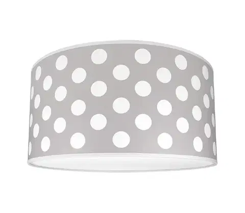 Svietidlá  Detské stropné svietidlo DOTS GREY 2xE27/60W/230V šedá 192