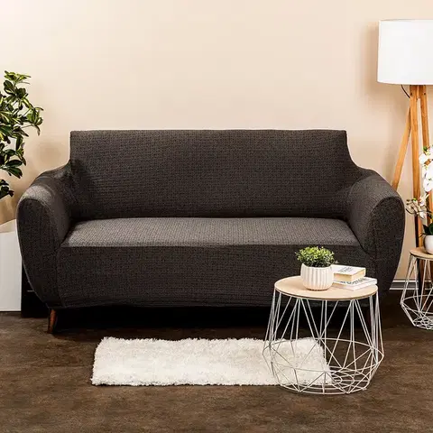 Prehozy 4Home Multielastický poťah na dvojkreslo Comfort Plus hnedá, 140 - 180 cm, 140 - 180 cm
