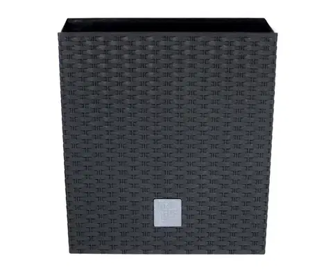 Kvetináče PROSPERPLAST - Kvetináč Rato LOW 17cm antracit