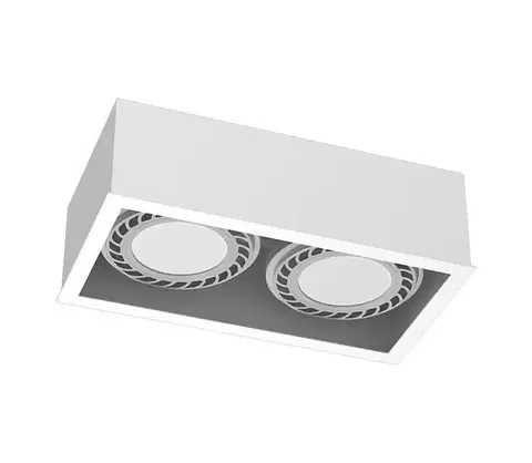Svietidlá - Brosline 1274 - Bodové svietidlo CAGE 2xGU10/18W/230V biela 1274
