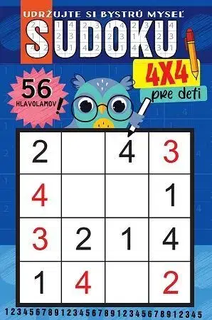 Krížovky, hádanky, hlavolamy Sudoku 4x4