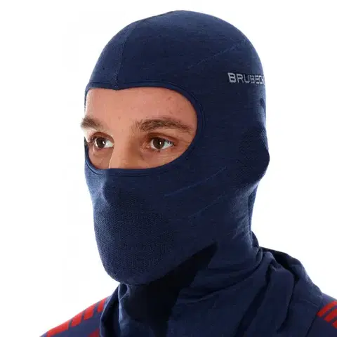 Zimné čiapky Unisex kukla Brubeck Merino KM10370 navy - S/M