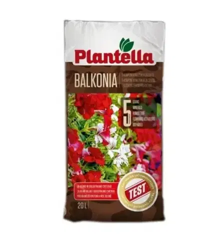 Grily Kinekus Substrát pre balkónové a izbové rastliny s guánom, 20L, BALKONIA