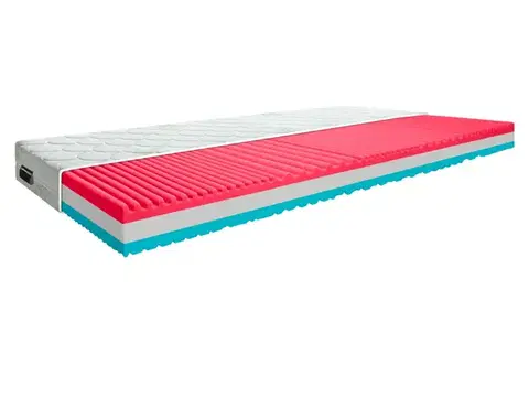 Matrace KONDELA Caroli obojstranný penový matrac 90x200 cm biela