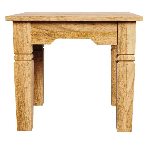 Odkladacie stolíky Odkladací stolík Guru 45x40x45 indický masív mango