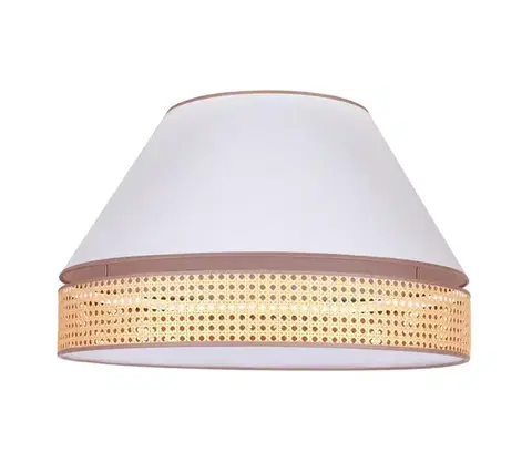 Svietidlá  - Stropné svietidlo AVIGNON 3xE27/15W/230V pr. 60 cm biela/ratan 602075