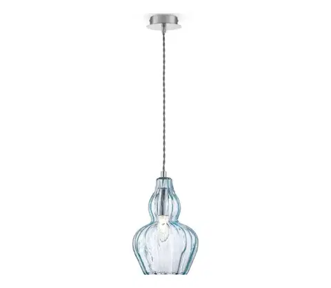 Svietidlá Maytoni MOD238-PL-01-BL - Luster na lanku EUSTOMA 1xE14/40W/230V modrá MOD238-PL-01-BL