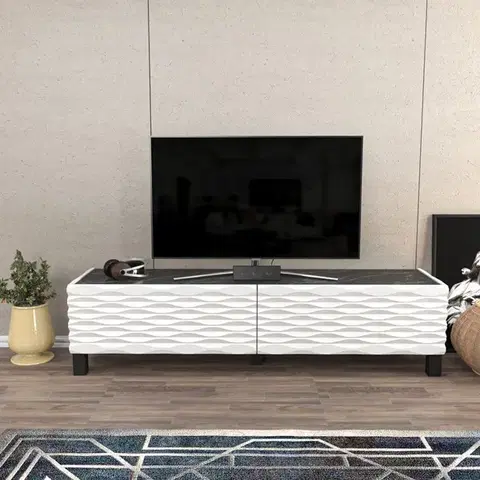 TV stolíky TV stolík Lerze - White, Black