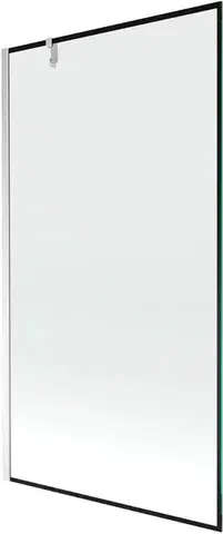 Sprchové dvere MEXEN/S - Next vaňová zástena FIX 100 x 150, čierna dekor, chróm 895-100-000-00-70-01