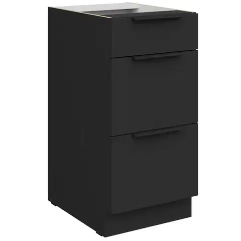 Kuchynské skrinky stojace Kuchynská skrinka Aria-Bl/Bl Anti Fingerprint 40d 3s Bb