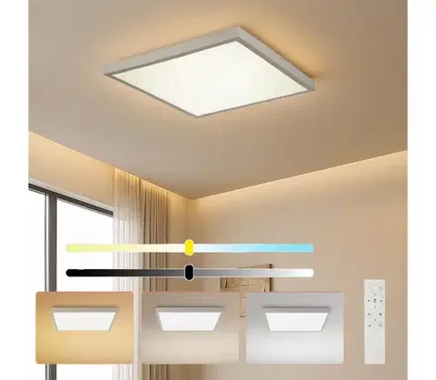 Svietidlá BRILAGI - LED stmievateľné kúpeľňové svietidlo FRAME SMART LED/50W/230V 60x60 IP44 + diaľkový ovládač BRI338