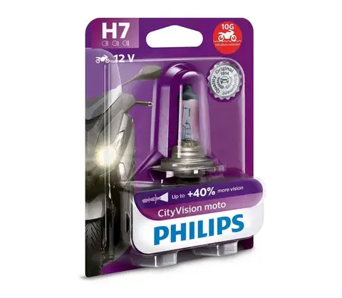 Žiarovky Motožiarovka Philips X-TREME VISION MOTO 12972CTVBW H7 PX26d/55W/12V 3200K Phil-12972CTVBW